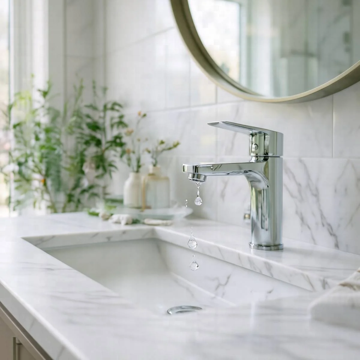 Expert faucet and sink repair in Hayward CA - Fixing a leaky bathroom tap